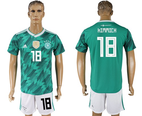 Germany #18 Kimmich Away Soccer Country Jersey